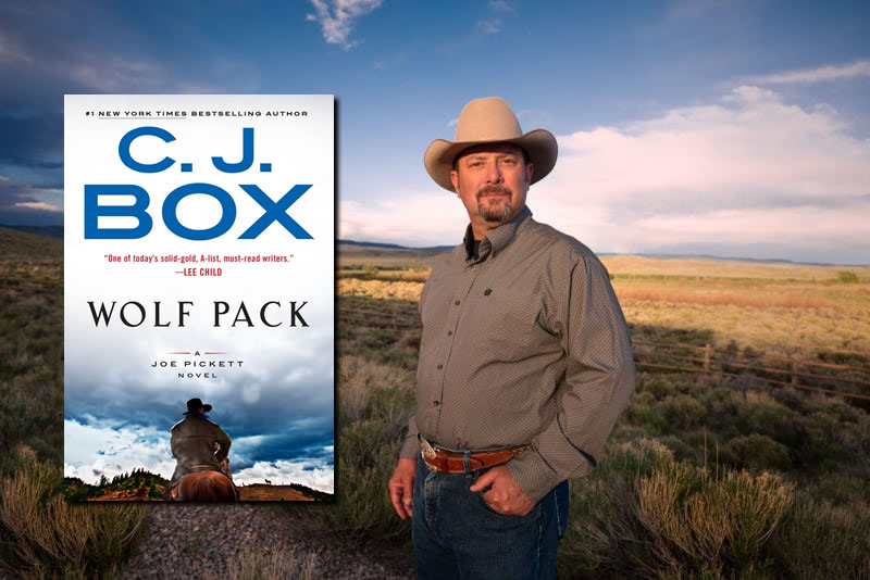 CJ Box autographed books at the Carbon County Museum